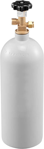 Amocart 5 Lbs CO2 Tank Aluminum Gas Cylinder Brand New CO2 Cylinder with Gray Spray Coating CO2 Tank with CGA320 Valve