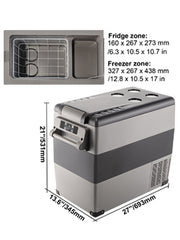 Charger l'image dans la visionneuse de galerie, Amocart 20L 22L 35L 45L 55L Car Refrigerator Mini Fridge Freezer Portable Compressor Cooler DC 110-240V Ice Box for Camping
