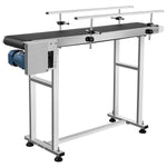 Amocart PVC Belt Electric Conveyor Machine 60W, Belt Inkjet Conveyor Printer Adjustable Conveyor Table 0-25M/Min with Double Guardrail, Printing Code Conveyor Belt for Food Drinking Sticker | Variable Speed 0 To 25M Min Double Guardrail Conveyor