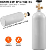 Amocart 5 Lbs CO2 Tank Aluminum Gas Cylinder Brand New CO2 Cylinder with Gray Spray Coating CO2 Tank with CGA320 Valve