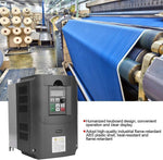 Amocart 7.5KW VFD Inverter 1 Phase 220V Input 3 Phase 380V Output Converter AC Motor Variable Frequency Drive Industrial Motor Speed Control Phase Converter