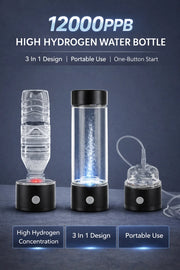 Load image into Gallery viewer, Portable Hydrogen Water Generator Bottle Rechargeable Electric Alkaline Water Ionizer Cup Hydrogen-Rich Health Care Drinkware
