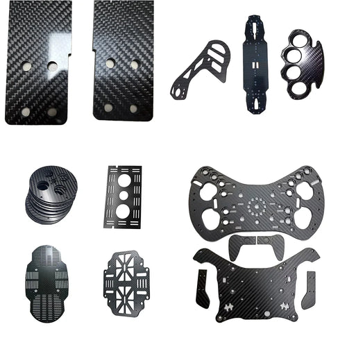 Customized Carbon Fiber CNC Cutting Plate Service DIY Carbon Fiber Sheet Plate CNC Machining Carbon fiber Custom CNC service