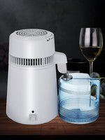SucceBuy 4L Water Distiller Purifier Filter Dispenser Heating Drinking Bottle Softener  Stainless Steel Home Appliance for Offic
