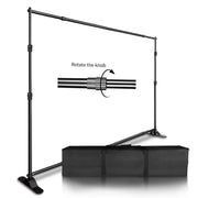 Load image into Gallery viewer, Double-Crossbar Backdrop Background Stand Frame Support System For Photography Photo Studio Video Muslin Green Screen
