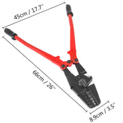 Bild in Galerie-Viewer laden, Amocart 24/30Inch Wire Rope Swager Crimper Tool Insulated Handle Aluminum Copper Cable Fishing Sleeves Cutter Crimping Pliers
