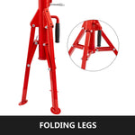 SucceBuy Pipe Holding Stand V-Head 1107A 1107C 1107 w/ 2/4 Ball Transfer Folding Tripod Jack Pipeworking Supporting Clamped Tool
