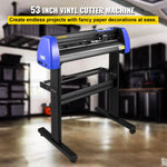 SucceBuy 28 Inch Vinyl Plotter Sign Cutting Machine Software Signmaster Windows Compatible System 20 Blades LCD Black for Crafts