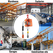 Charger l'image dans la visionneuse de galerie, Amocart 500kg/1100lbs Electric Hoist Winch Portable Crane 25ft Lifting Height Wired Remote Control for Transportation
