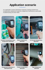 Charger l'image dans la visionneuse de galerie, UNI-T Infrared Thermometer UT306S UT306C Non-contact Industrial Laser Digital Temperature Meter Temperature Gun Tester -50-500
