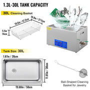 Load image into Gallery viewer, Amocart 1.3L 2L 3L 6L 10L 15L 22L 30L Ultrasonic Cleaner Lave-Dishes Portable Washing Machine Ultrasound Home Clean Appliances
