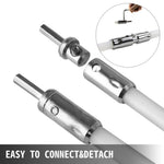 SucceBuy Chimney Sweep Kit 39in Nylon Chimney Rods and Brush Head Electric Drill Drive Sweeping Cleaning Tool for Fireplace