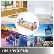 Bild in Galerie-Viewer laden, Amocart 30/40/60 Plates Heat Exchanger Wort Chiller Stainless Steel Homebrew Brewing Beer Cooler Counterflow  Water Heating
