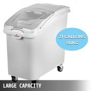 Bild in Galerie-Viewer laden, Amocart 80L Rice Kitchen Container Ingredient Storage Bin with Wheel &amp; Scoop PP+PC for Home Storing Rice Flour Corn Soybeans
