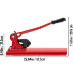 SucceBuy 24in Cutting Bench Type Hand Swager Tool Wire Rope Swaging Machine with Crimper Cable Bolt Cutter Head Copper Sleeves
