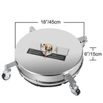 Amocart 16 18 Inch Surface Cleaner Twin Rotary Arm 4000PSI 1/4" QC Stainless Steel Pressure Washer Decks Surface Cleaning