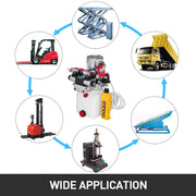 Charger l'image dans la visionneuse de galerie, Amocart 12V DC Double Acting Solenoid Hydraulic Power Pack Car Jack With 4.5L Tank Reservoir Dump Trailer Electric Lifting Tool
