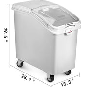 Bild in Galerie-Viewer laden, Amocart 80L Rice Kitchen Container Ingredient Storage Bin with Wheel &amp; Scoop PP+PC for Home Storing Rice Flour Corn Soybeans
