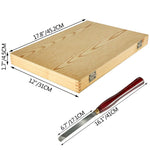 Amocart 8PCS+1 Free HSS Lathe Chisel Set for Wood Turning Root Furniture Carving Knife 6.89" Blade 16.14" Chisel With Tool Box
