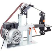 Charger l'image dans la visionneuse de galerie, Amocart 1.5KW Belt Grinder Machine 2 x 82in Variable/Constant Speed 3 Mode Electric Belt Sander for Tool Polishing Knife Making

