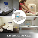 Amocart Baby Changing Station Commercial Wall Mount Baby Diaper Changing Table Fold Down Vertical Restroom Baby Changing Table