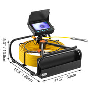Load image into Gallery viewer, Amocart Pipe Inspection Camera DVR 16GB Micro SD Card 4.3in Monitor 10/20/30M/50M Industrial Sewer Drain Endoscope IP68 8500mHA

