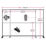 Background Stand Photo Frame Photography Crossbar Wedding Outdoor Bithday Decoration School Photographic Backdrop Party