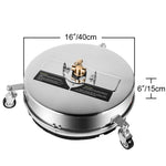 Amocart 16 18 Inch Surface Cleaner Twin Rotary Arm 4000PSI 1/4" QC Stainless Steel Pressure Washer Decks Surface Cleaning