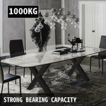 SucceBuy 2PCSMetal Table Legs Steel 2204LBS/1000KG Load  X-Shape with Pre-Drilled Holes for Home Use Commercial Bar Hotel Office