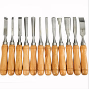 Bild in Galerie-Viewer laden, Amocart 12PCS Wood Carving Hand Chisel Set Lathe Knife DIY Turning Woodworking Professional Gouges Woodcraft Carpentry Tools
