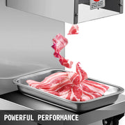 Bild in Galerie-Viewer laden, Amocart 500Kg/H Electric Meat Slicer 750W Commercial Meat Cutter 3mm Stainless Steel Blades Food Cutting Slicing Machine
