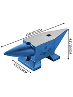 SucceBuy Single Round Horn Anvil Cast Steel Block Blacksmith Bench Tool 10-60KG Jewelery Making Manual Equipment for Metalsmiths