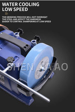 Low-speed water-cooled sharpener for household small woodworking tools, engraving knives, chisels, electric desktop sharpeners