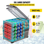 Amocart 20L 22L 35L 45L 55L Car Refrigerator Mini Fridge Freezer Portable Compressor Cooler DC 110-240V Ice Box for Camping
