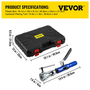 Load image into Gallery viewer, Amocart Hydraulic Expanding and Double Flaring Tool 45° Soft HVAC Copper Tube Expander 3/16in to 1/2in Brake Flare Repair Tool
