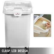 Bild in Galerie-Viewer laden, Amocart 80L Rice Kitchen Container Ingredient Storage Bin with Wheel &amp; Scoop PP+PC for Home Storing Rice Flour Corn Soybeans

