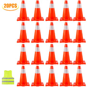 Charger l'image dans la visionneuse de galerie, Amocart PVC 18/28/36 Inch Traffic Safety Parking Cones Reflective Collars Higher Warning for Traffic Control Construction Sites
