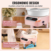 Bild in Galerie-Viewer laden, Amocart Pottery Wheel 11inch Pottery Forming Machine Direct Drive Ceramic Wheel 450W Electric Wheel for Pottery with Foot Pedal
