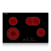 Charger l'image dans la visionneuse de galerie, Amocart 2/4/5 Burners Built-in Induction Stove Top 12/24/30in Ceramic Glass Electric Cooktop For Household Commercial  Cooking
