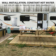 Load image into Gallery viewer, 18L LPG Propane Gas Instant Hot Water Heater Boiler Outdoor Stainless Steel Tankless Hot Water Heater On-Demand Boiler ShowerKit
