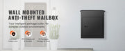 Charger l'image dans la visionneuse de galerie, Amocart Package Delivery Boxes Galvanized Steel Wall Mount Waterproof Mailbox with Coded Lock Anti Theft Baffle for Curbside
