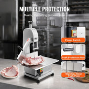 Bild in Galerie-Viewer laden, Amocart Commercial Electric Meat Bandsaw 650W 1800W Stainless Steel Countertop  Sawing Machine Frozen Fish Cutter for Pork
