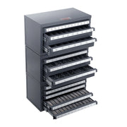 Bild in Galerie-Viewer laden, Amocart Drill Bit Dispenser Cabinet 3 Pieces Three-Drawer 1/16" to 1/2" &amp; Letter Sizes A to Z Five-Drawer Drill Bit Organizer
