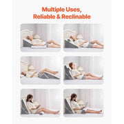 Bild in Galerie-Viewer laden, Amocart Bed Wedge Pillow 3 Pcs Adjustable Orthopedic Bed Wedge Set Post Surgery Pillow for Acid Reflux Back Pain Snoring Relief

