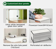 Charger l'image dans la visionneuse de galerie, Tv Stand Storage Cabinets Corner Cabinet Metal Storage Display Cabinet Living Room Cabinets Furniture
