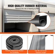 Charger l'image dans la visionneuse de galerie, Amocart 3m 4.8m 6m Garage Door Seals Bottom Rubber U Shape +O Ring Garage Door Weather Stripping Universal Weatherproof Rubber
