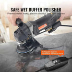 Amocart Wet Polisher 800W Concrete Grinder W/ 6 Variable Speed and 7 Polishing Kits Wet Grinder Machine for Polishing Grinding
