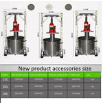 22L 36L Hydraulic Fruit Squeezer Stainless Steel Manual Juicer Small Honey Grape Blueberry Mulberry Presser Juicer