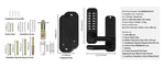 Amocart Mechanical Keyless Entry Door Lock Single/Double -Sided 14 Digit Keypad and Handle Embedded