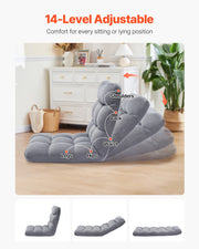Charger l'image dans la visionneuse de galerie, Amocart Floor Chair Recycled Foam Folding Sofa Chair Multifunctional Floor Chair with Back Support Ideal for Sleeping Reading
